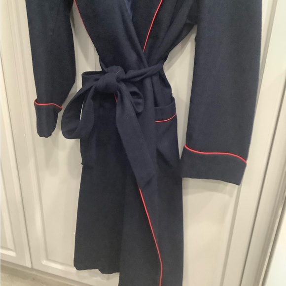 Men’s Vtg Brooks Brothers Robe House Coat, Wool, Hugh Hefner Style Cigar Robe L - Picture 7 of 16